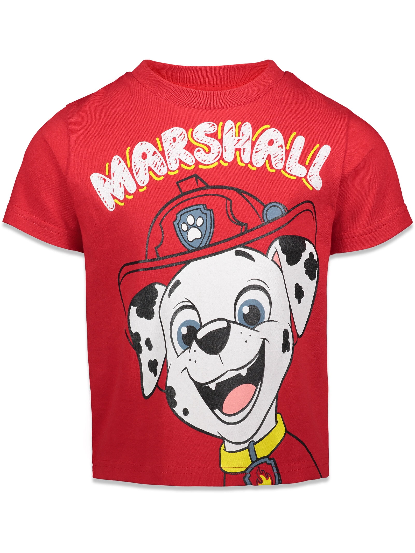 Paw Patrol Chase Marshall Rubble Rocky Toddler Boys 4 Pack T-Shirts  Multicolor 4T