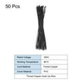 thumbnail image 3 of 50PCS 20AWG Breadboard Jumper Cable Wires Tinned 1 Pin 20CM for DIY Projects, Demonstration Teaching Black, 3 of 5