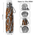 thumbnail image 3 of Leopard Print 29oz Stainless Steel Insulated Thermos with Tea Filter, 360° Printed Travel Bottle, Leakproof BPA-Free Flask with Anti-Slip Base, 304 Inner & 201 Outer, Vacuum Cup, 3 of 6