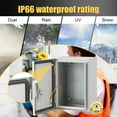 thumbnail image 4 of Luku NEMA Steel Enclosure, 12x8x6 NEMA 4X Steel Electrical Box, IP66 Waterproof & Dustproof, Electrical Junction Box for Outdoor/Indoor, with Mounting Plate, 4 of 7