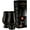 Black, variant on Glencairn Official Tasting Crystal Whiskey Glass CLEAR, (Set of 4) Gift Box