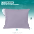 thumbnail image 2 of Utopia Bedding Premium 100% Waterproof Pillow Protectors with Zipper Queen Size Set of 4, Bed Bug and Dust Mite Proof Zippered Pillow Covers, Pillow Encasement Cases, Burgundy, 2 of 8