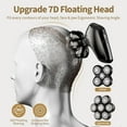 thumbnail image 4 of Nogroa Head Shavers for Bald Men, Magnetic Electric Razor, 7D Rotary Shaver 5 in 1 Grooming Kit, IPX7 Waterproof, Wet/Dry, LED Display, Rechargeable, Cordless, Dark Black, 4 of 10