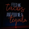 thumbnail image 2 of Glowneon Feed Me Tacos Tequila Neon Sign, Restaurant Wall Decor, 2 of 4