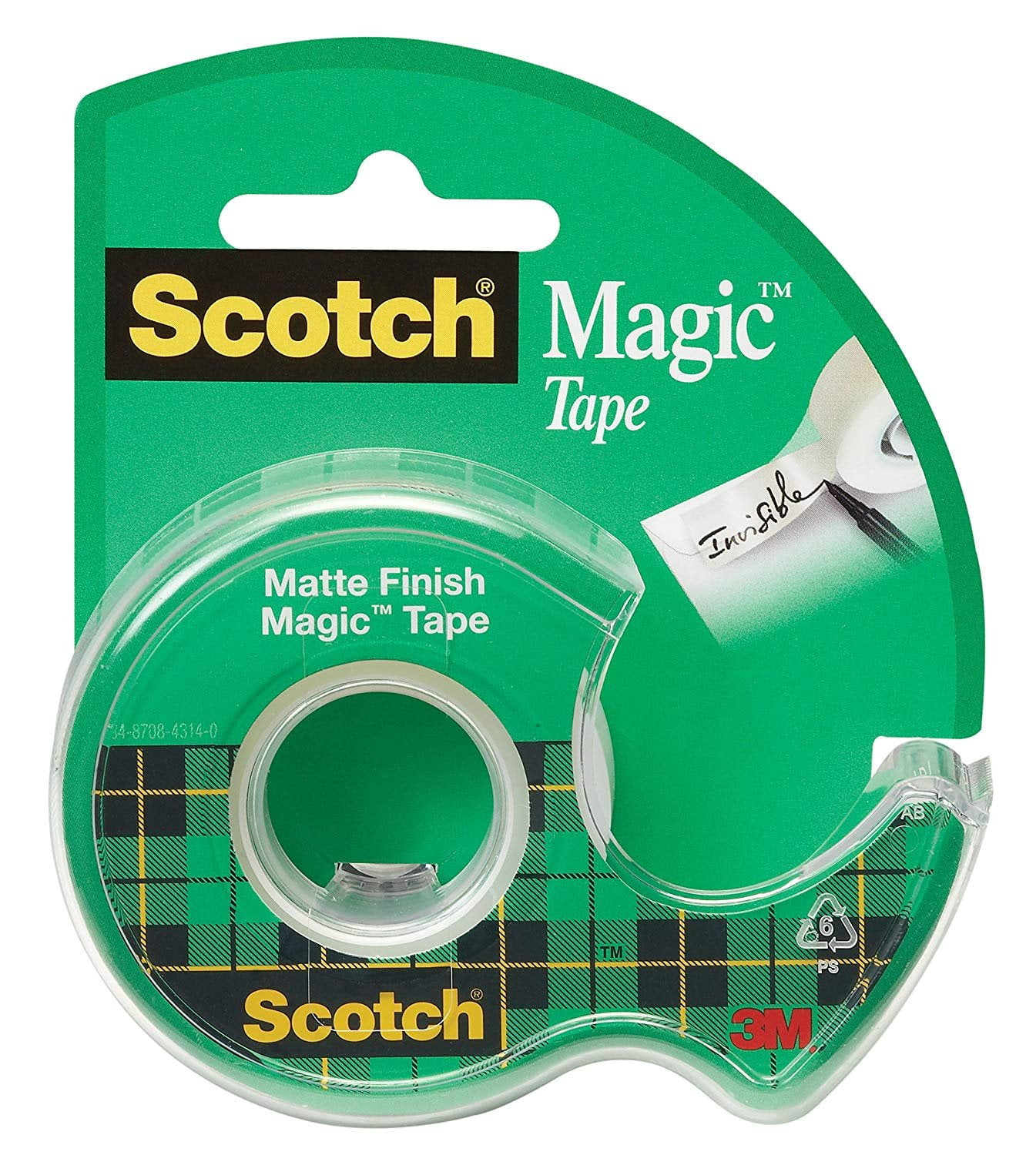 Scotch Magic Tape, Narrow Width, Engineered for Mending, Cuts Cleanly, 1/2 x 450 Inches 104