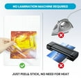 T&W SAME FILM 100 Pack Self Adhesive Laminating Sheets, Holds 8.5 x 11