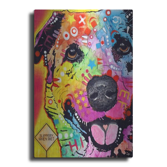 Luxe Metal Art 'Sheprador' by Dean Russo, Metal Wall Art, 16"x24"