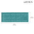 mDesign Large Modern Bath Mat Runner NonSkid Bathroom Runner Rug