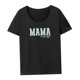 thumbnail image 2 of Camiseta de mamá para mujer, camisetas de verano, ropa de calle clásica para mamá, camiseta básica con cuello redondo SG, 2 of 8