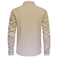 thumbnail image 5 of LYSMORA Mens Lapel Long Sleeve Western Cowboy Button Down Shirt Dual Snap Chest Pockets Solid Woven Casual Shirt, 5 of 8