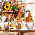 thumbnail image 3 of Thanksgiving Gnomes Fall Decorations Sunflower Plush Gnomes for Tiered Tray Autumn Harvest Thansgiving Decor 2Pcs, 3 of 6