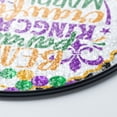 thumbnail image 3 of Crawfish Boil Mardi Gras Suncatcher Stained Glass Style, UV Printed Glass, Cajun Seafood Party Decoration, Round, 3 of 9