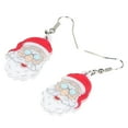 thumbnail image 3 of Christmas Acrylic Vintage Santa Earrings Cute Santa Dangle Jewelry Charms Holiday Gifts For Women, 3 of 6