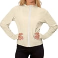 thumbnail image 4 of Stichou Women's Plus Size Sun Shirts Full Zip Long Sleeve Shirt Hiking Workout Athletic Thumb Holes Clothing Complexion 4XL, 4 of 6
