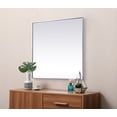 thumbnail image 3 of Metal Frame Square Mirror 42 inch in Black, 3 of 7