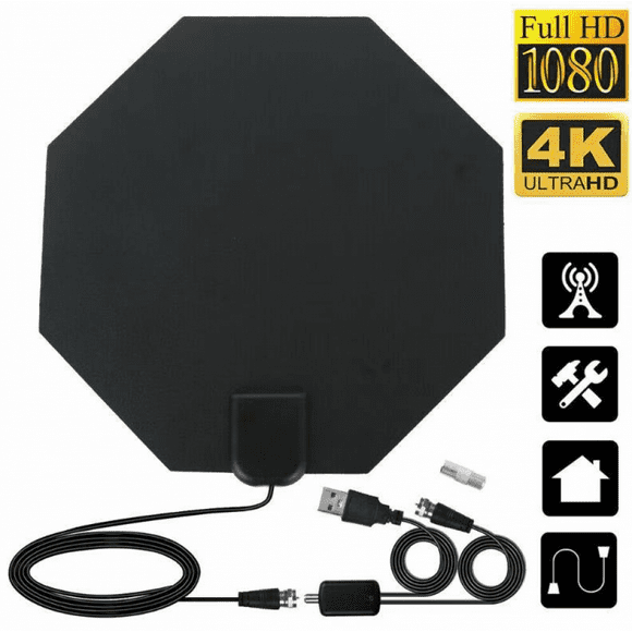 Amplified HD Digital TV Antenna Long 1000 Miles Range RUPA TV Antenna Indoor Support 1080p Fire tv Stick and All Older TV's