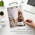 thumbnail image 5 of FMSHPON Funny Dachshund Dog Reading Book Clipboard Hardboard Wood Nursing Clip Board and Pull for Standard A4 Letter 13x9 inches, 5 of 8