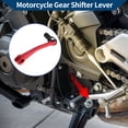 thumbnail image 2 of Folding Motorcycle Gear Shifter Lever for Bosuer 125 Aluminum Alloy Pedal Shift Lever Arm Red Lever Black Head, 2 of 6