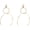 A:Gold, variant on Geometric Double Circle Round Stud Earrings Women's Lucky Number 8 Shape Hollow Big Hoop Earrings