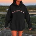 thumbnail image 2 of WILLBEST Sudadera para Mujer, Estilo Casual de Invierno, con Estampado Navideño Del Alfabeto, Cordón Ajustable, Bolsillo y Manga Larga Mediana, 2 of 4