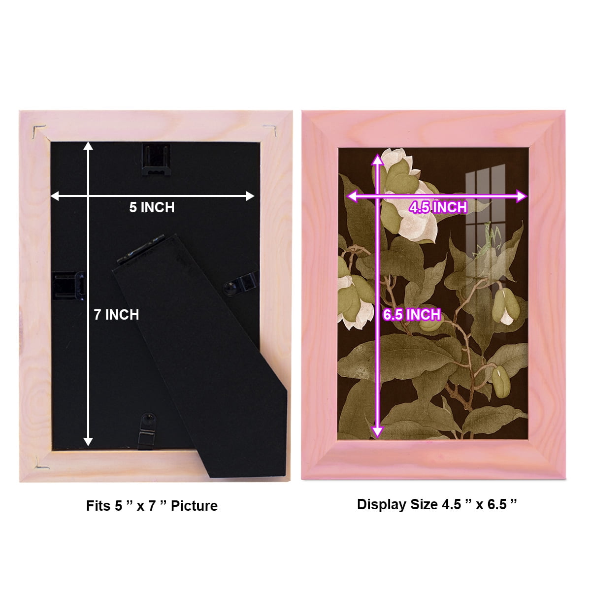 Asian Brocade I - Framed Print w/glass - Sunset Pink