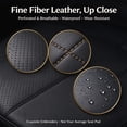 thumbnail image 4 of Floleo Sloped Car Seat Cushion 16.1x14.1 in with High Resilience Foam, Full Leather Breathable Driver Seat Pad for All Season Comfort and Support, 4 of 8
