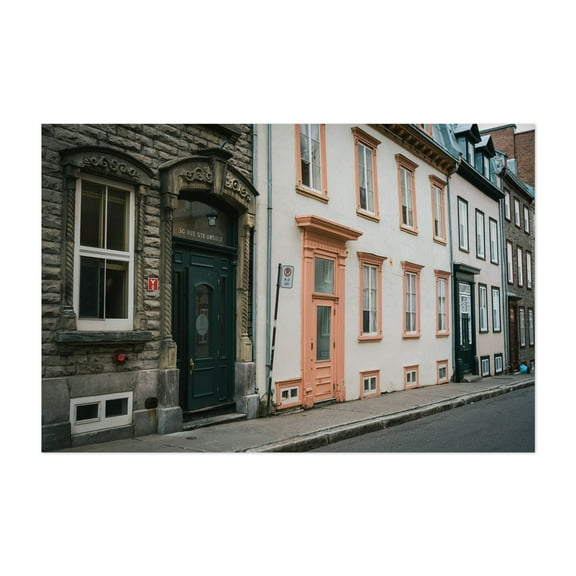 Quebec City Streets 02 - Québec City Québec Canada Photography Unframed Wall Art Print 5 x 7 inches