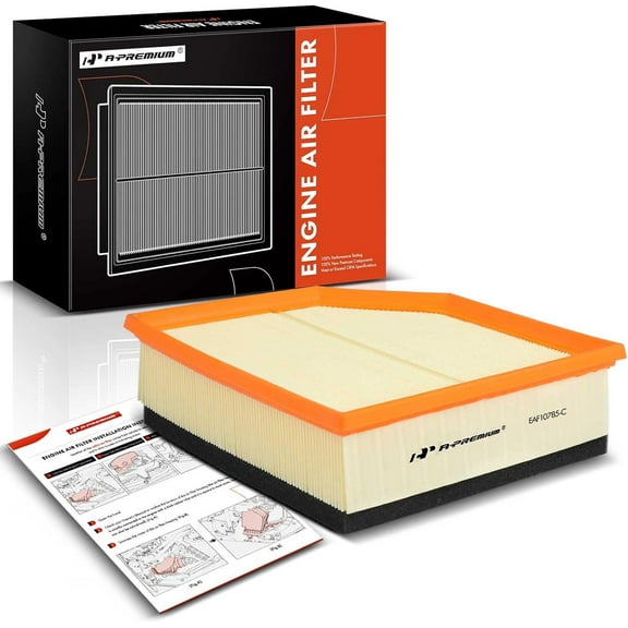 A-Premium Engine Air Filter Compatible with Volvo XC90 2007-2014 L6 3.2L, Replace# 30680293