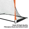 thumbnail image 3 of Kids' Foldable Soccer Goal 4' x 3' - Lightweight Portable Design for Backyard, Indoor & Outdoor Play - Sturdy Trapezoidal Structure with Fiberglass Rods & Oxford Cloth - Includes Carry Bag - Black, 3 of 3
