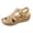 Brown, variant on Rokment Womens Orthopedic Wedge Walking Sandals Comfortable Fashion Leather Arch Support Platform High Heels Gladiator Dress Sandals for Beach Summer Black Size 6