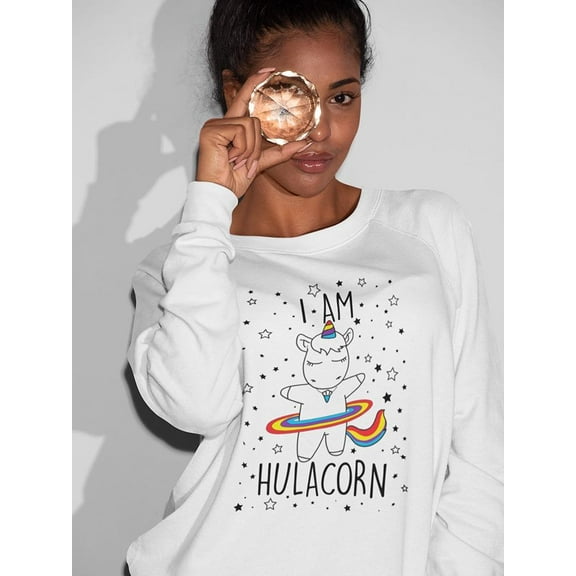 "I Am Hulacorn" Beautiful Design Sweatshirt Women's -Image by Shutterstock