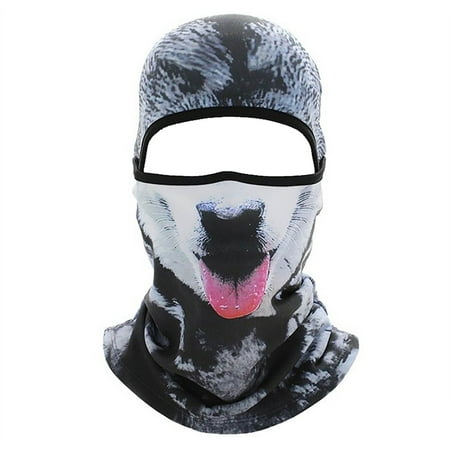 DGTVVR Balaclava Mask 3D Print Full Face Mask Cooling Neck Gaiter Sun Protection Face Cover Mask Windproof Ski Mask Blue Dark Blue