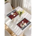 thumbnail image 5 of Red Kitchen Chef Placemats Set of 8, Black Plaid Gourmet Food Vintage Placemats for Dining Table, Place Mats for Kitchen Tabletop, Waterproof Wipeable Dining Table Mats Set, 5 of 9