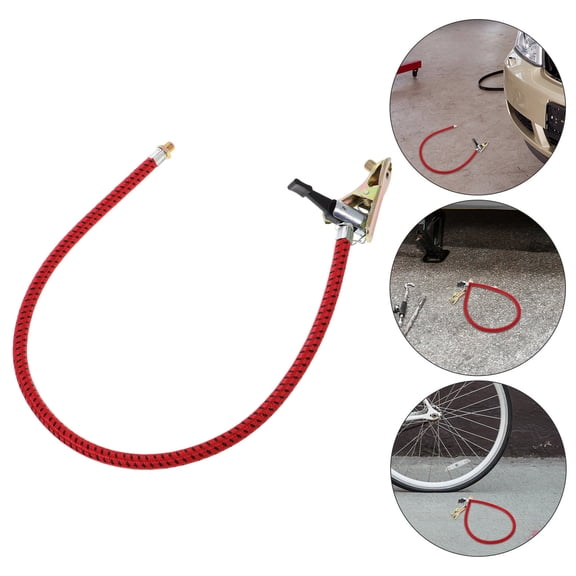 Pawsdot Copper Bike Inflator Hose Red Stylish Soft for Efficient Inflation