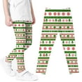 thumbnail image 2 of Utoimkio Girls Christmas Snowflake Elk Printed Stretch Leggings Soft Comfortable Ankle Length Pants Leggings for Kid Little Girls 3-8 Years, 2 of 4