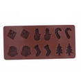 thumbnail image 3 of Moldes de silicona para chocolate, moldes para galletas navideñas, bandeja antiadherente para cubitos de hielo, accesorios para hornear, 3 of 10