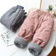 thumbnail image 5 of Godderr Kids Toddler Girls Winter Pants Sweatpants Thickened Warm Trousers Fleece Lined Trousers Outdoor 1-10Y Baby Winter Jogger Pants, 5 of 8