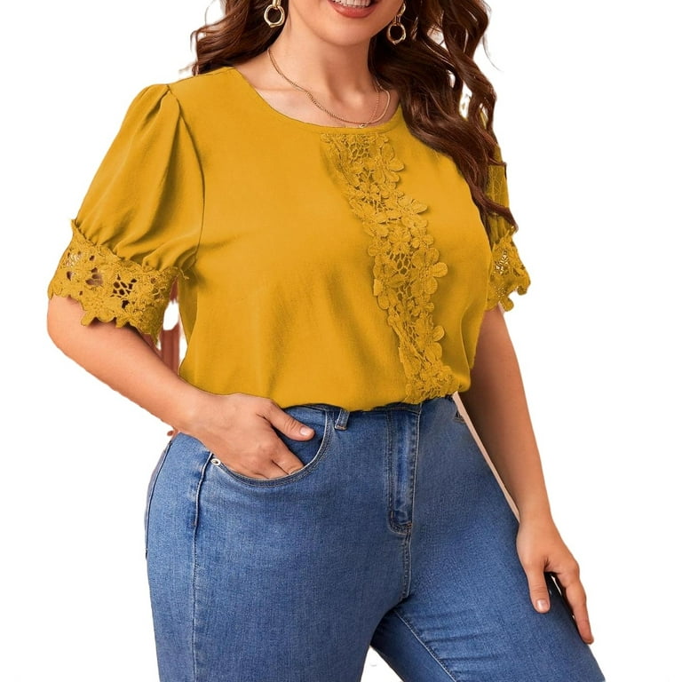 plus size blouses at walmart