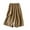 Khaki, variant on Women' s Wide Leg Culottes Flowy Solid Cotton Linen Blend Capri Pants Elastic Hhigh Waist Casual Palazzo Cropped Trousers with Pockets Capris