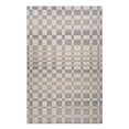 thumbnail image 6 of 7' X 10' Gray and Beige Checkered Distressed Area Rug, 6 of 9