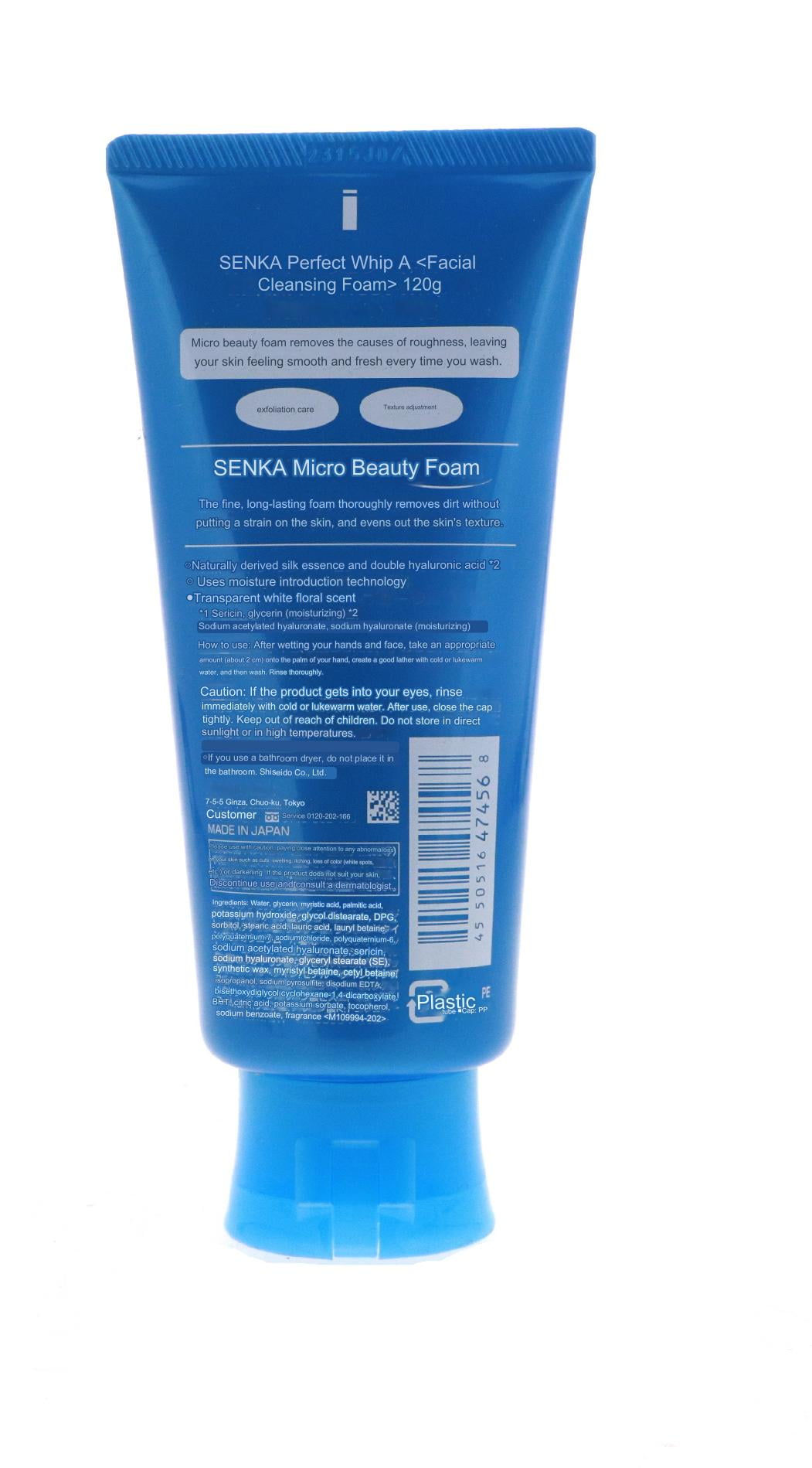 洗顔料 Shiny Whip Wash & Moist Veil Wash Shiseido SENKA Perfect Whip Face Wash Facial Cleansing Foam