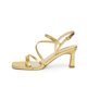 thumbnail image 1 of Sandalias de tacón Easyfox Strappy Gold para mujer talla 6.5, 1 of 7