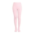 thumbnail image 2 of EMEM Apparel Junior Girls' Solid Colored Opaque Dance Ballet Costume Microfiber Footed Tights Stockings Fashion Light Pink B, 2 of 5