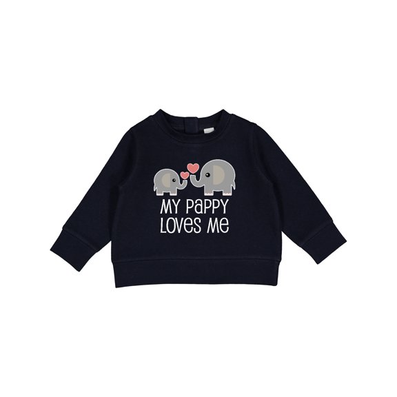 Inktastic Pappy Loves Me Grandson Baby Sweatshirt