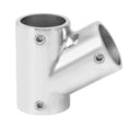 thumbnail image 1 of Conector de tubo para barco, pasamanos, accesorio de pasamanos de 60°, 3 vías, acero inoxidable, derecho, Φ25 mm (1 pulg.), 1 of 14