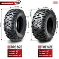 thumbnail image 4 of Set 4 UTV ATV Tires 24x9-10 & 24x11-10 6PR for 05-16 Kawasaki Mule 610 4x4, 4 of 6