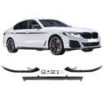 thumbnail image 4 of Ikon Motorsports Front Bumper Cover with 3PC Lip + Rear Bumper Cover with Diffuser + Side Skirts Compatible With 2021-2023 BMW G30 M Sport, M550 Style Unpainted Bumper M Performance Type 2 Diffuser, 4 of 9