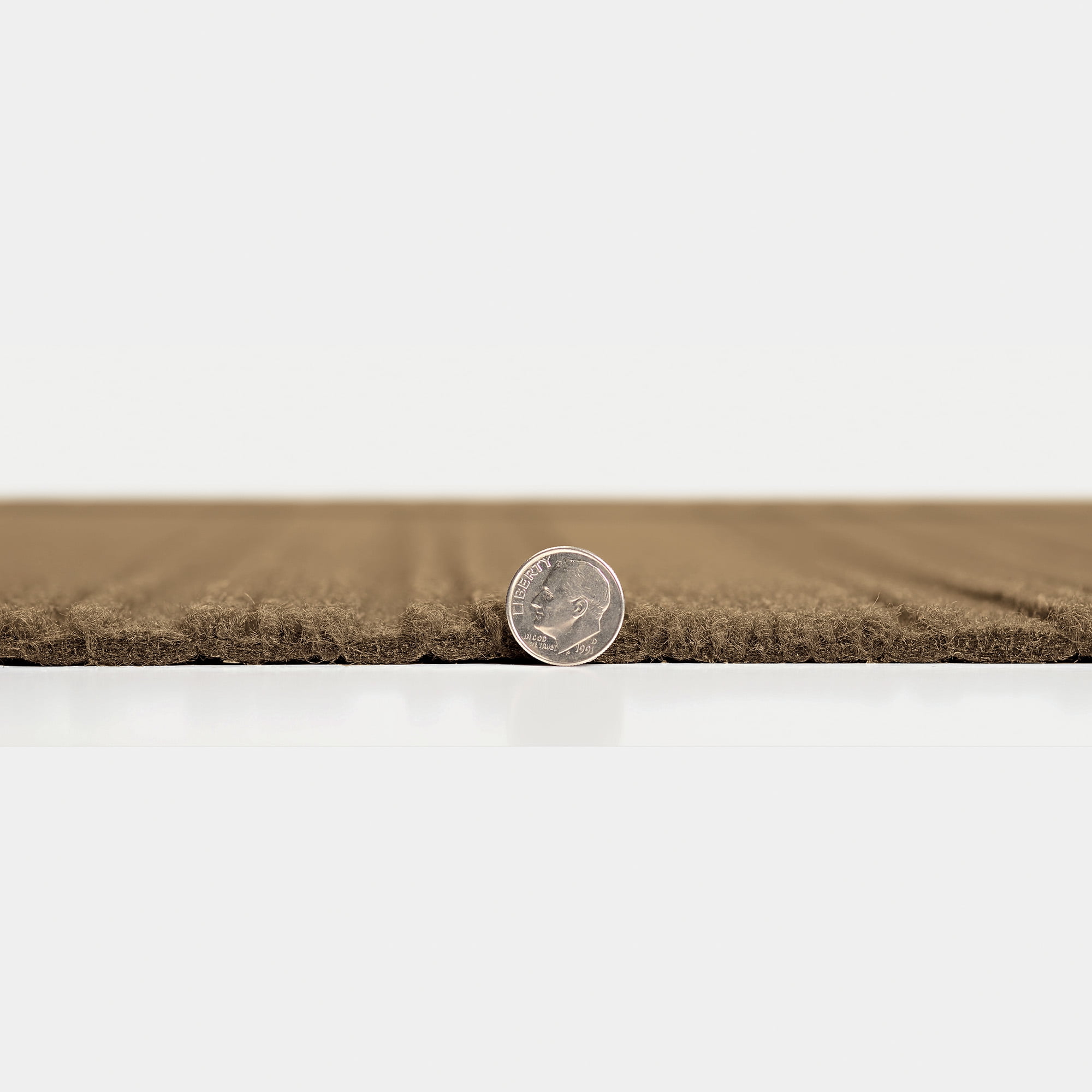 Foss Chestnut 24" x 24" Waterproof Carpet Tile, 60 sq. ft. Coverage Area for Concrete, 15 Pieces