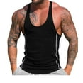 thumbnail image 3 of Men‘s Stringer Muscle Bodybuilding Shirt Tank Top Black XL, 3 of 6