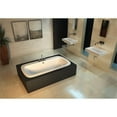 thumbnail image 2 of Malibu Home Skagen Whirlpool/Massaging Air Jet Bathtub 66"x 34"x 22" in Biscuit, 2 of 5